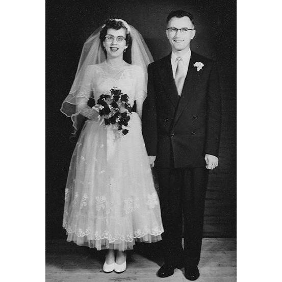 Grandma and Grandad, married June 5th 1954