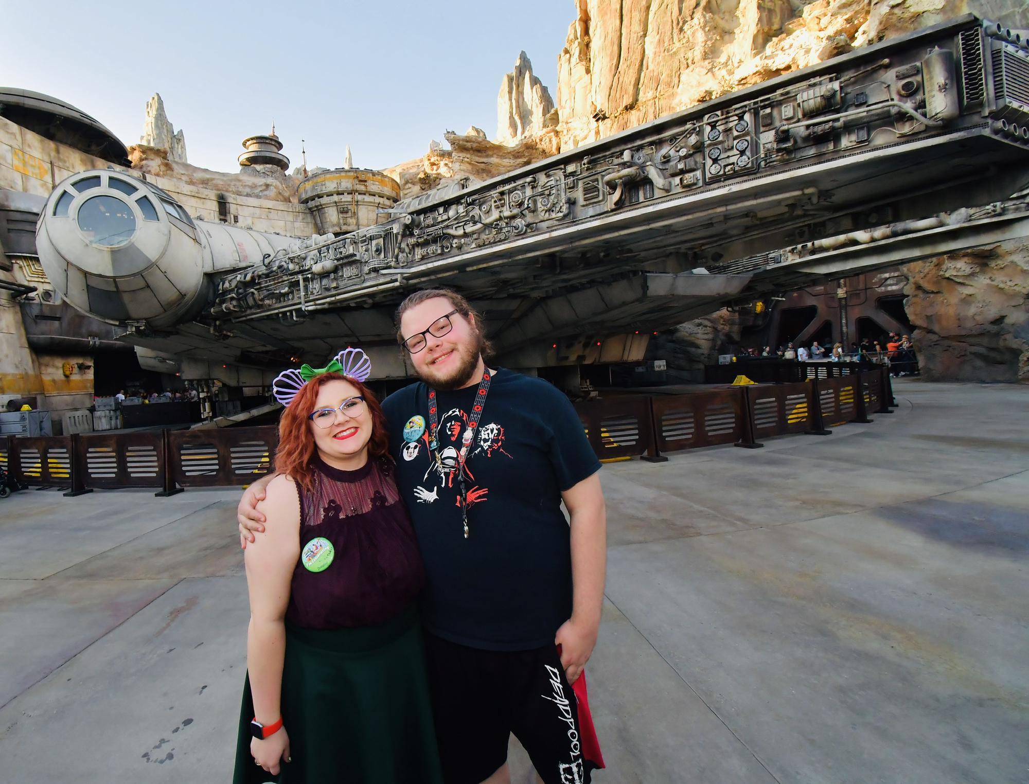 If you don't know, C.J is a huge Star Wars fan. Watching his reaction seeing the Millennium Falcon for the first time was priceless.