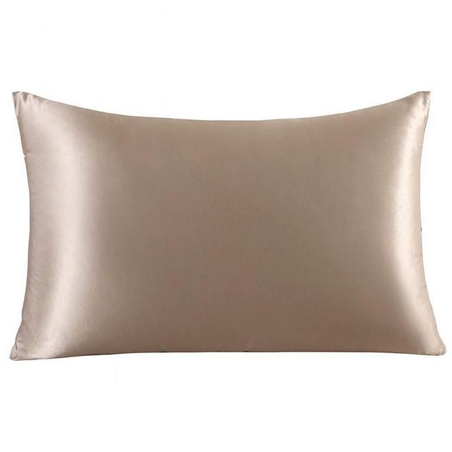 ZIMASILK 100% Mulberry Silk Pillowcase for Hair and Skin,Both Side 19 Momme Silk, 1pc (King 20''x36'', Taupe)