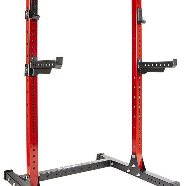 Fitvids Power Rack Squat Stand, 1000 Pound Capacity 3“ x 3” for Home & Garage Gym with J-Hooks, Multiple Styles