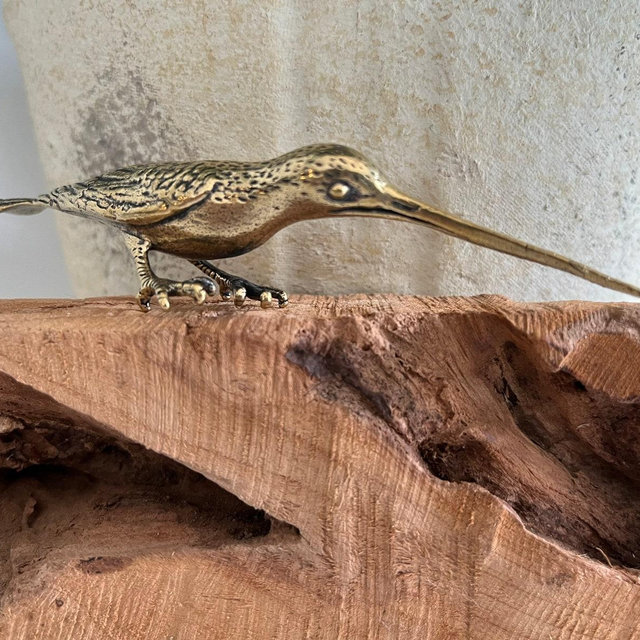 Miniature Brass Hummingbird, 4" Long | Brass Bird