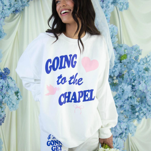 friday + saturday: going to the chapel sweatshirt size small