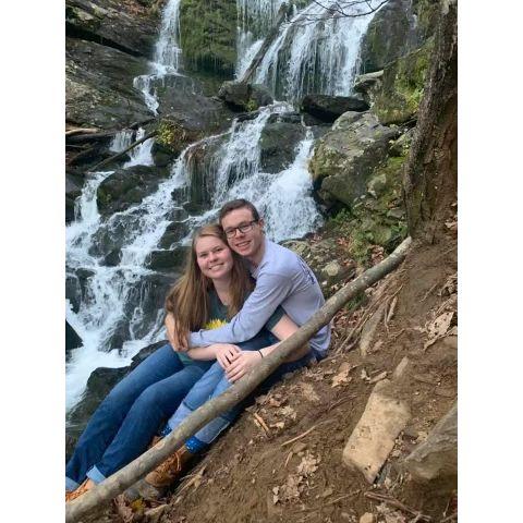 First picture together (also the first and last time Ethan went on a hike), November 2020