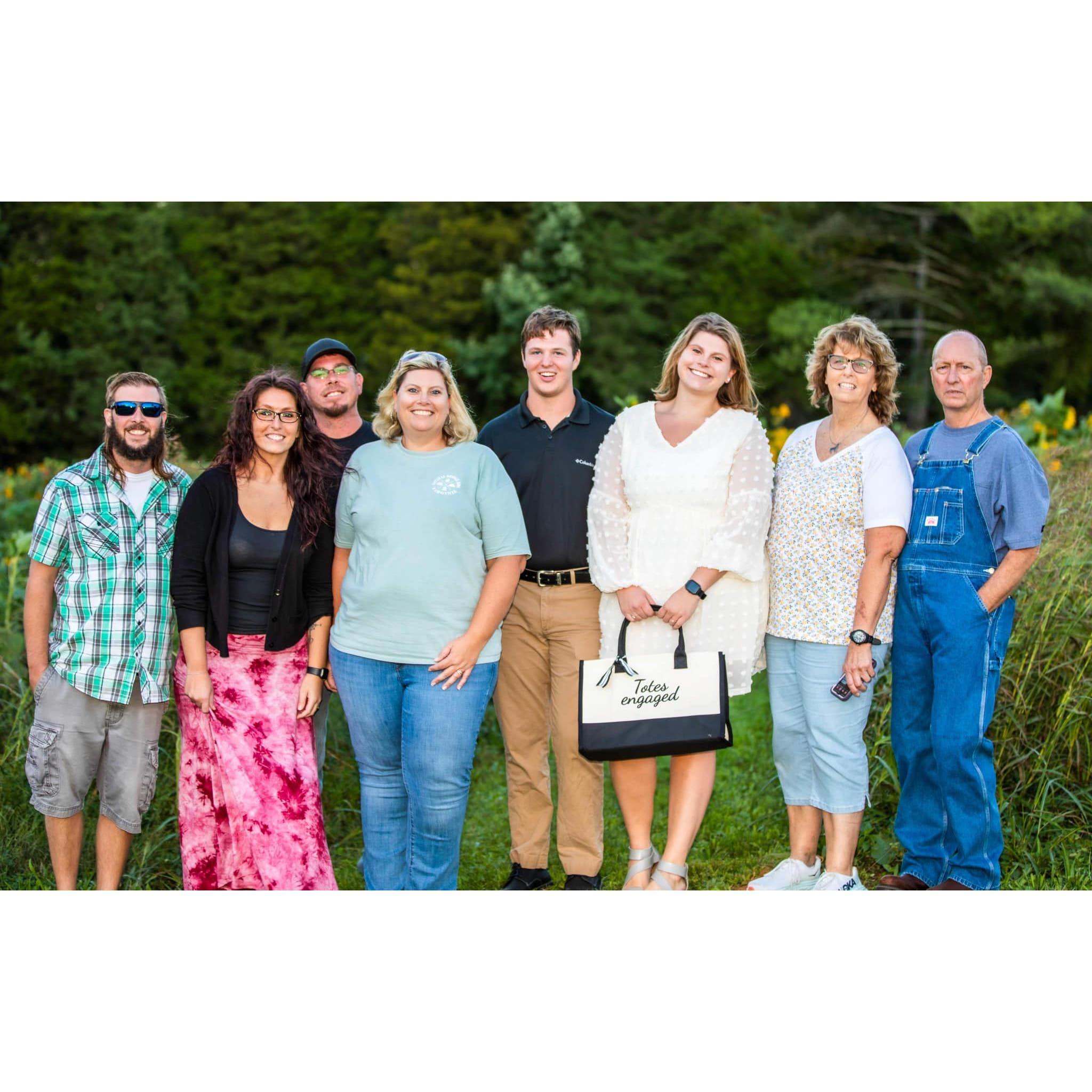 The Brides family at the engagement