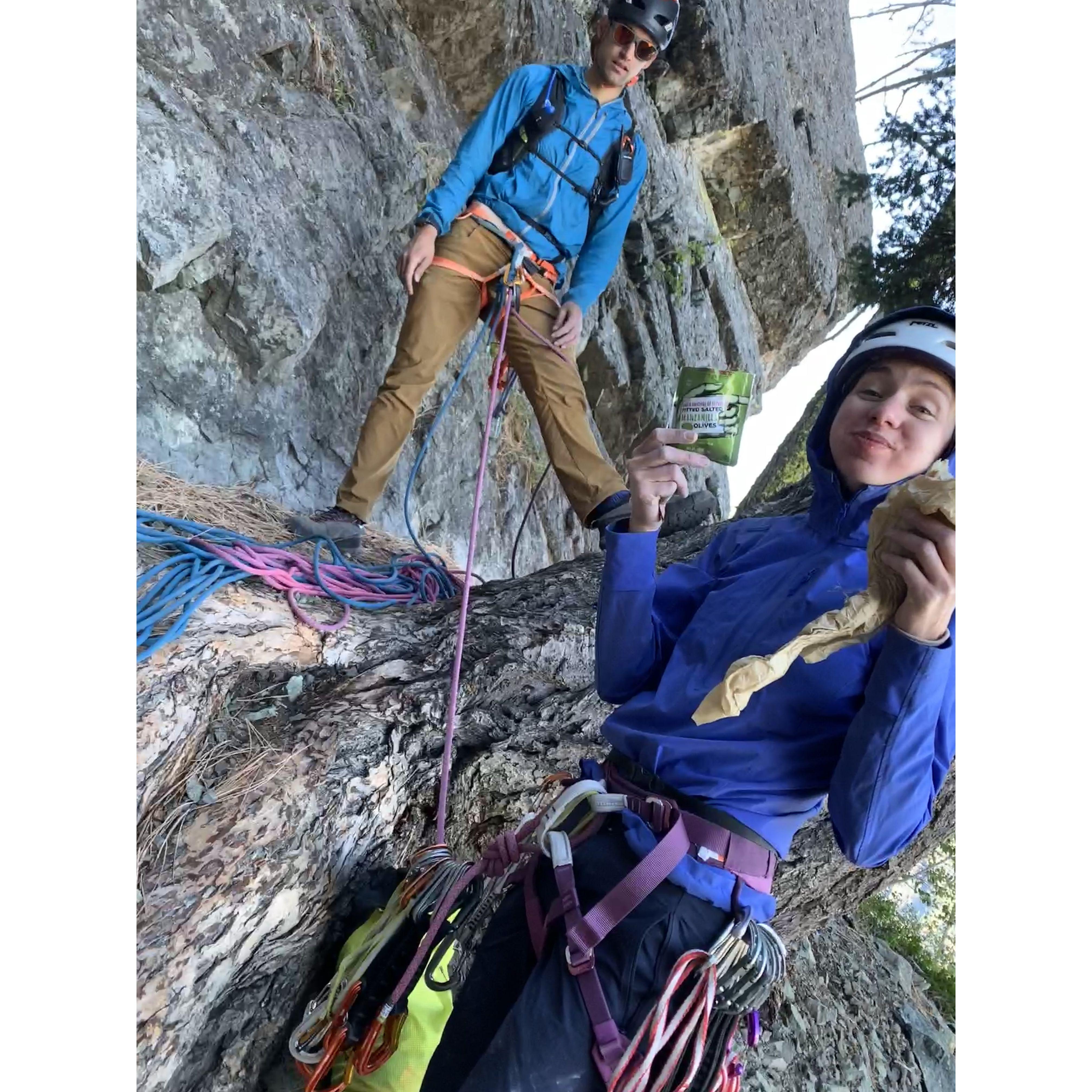 Kimmy loves olives and climbing (and Mark) - June 2024