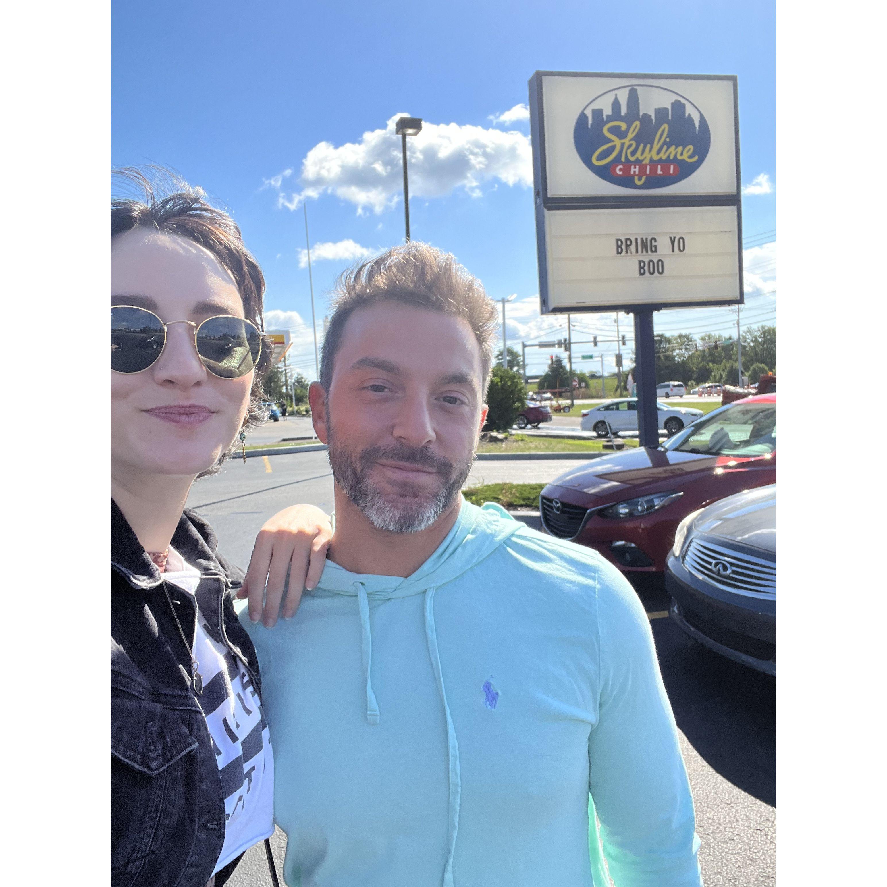 First trip to Ohio to meet the Scheiers, but more importantly to eat at Skyline Chili.