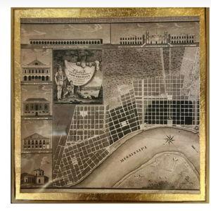 City of New Orleans Glass Tray