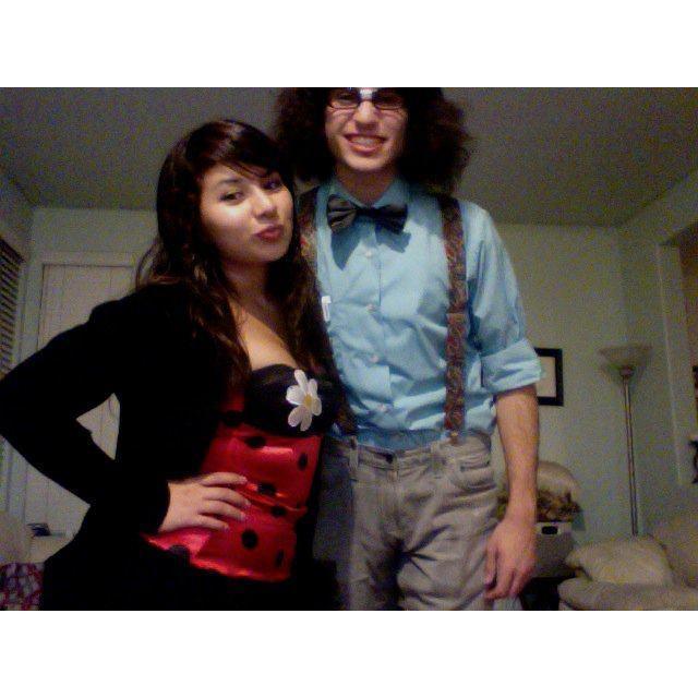 Halloween and yes that's his real hair! lol