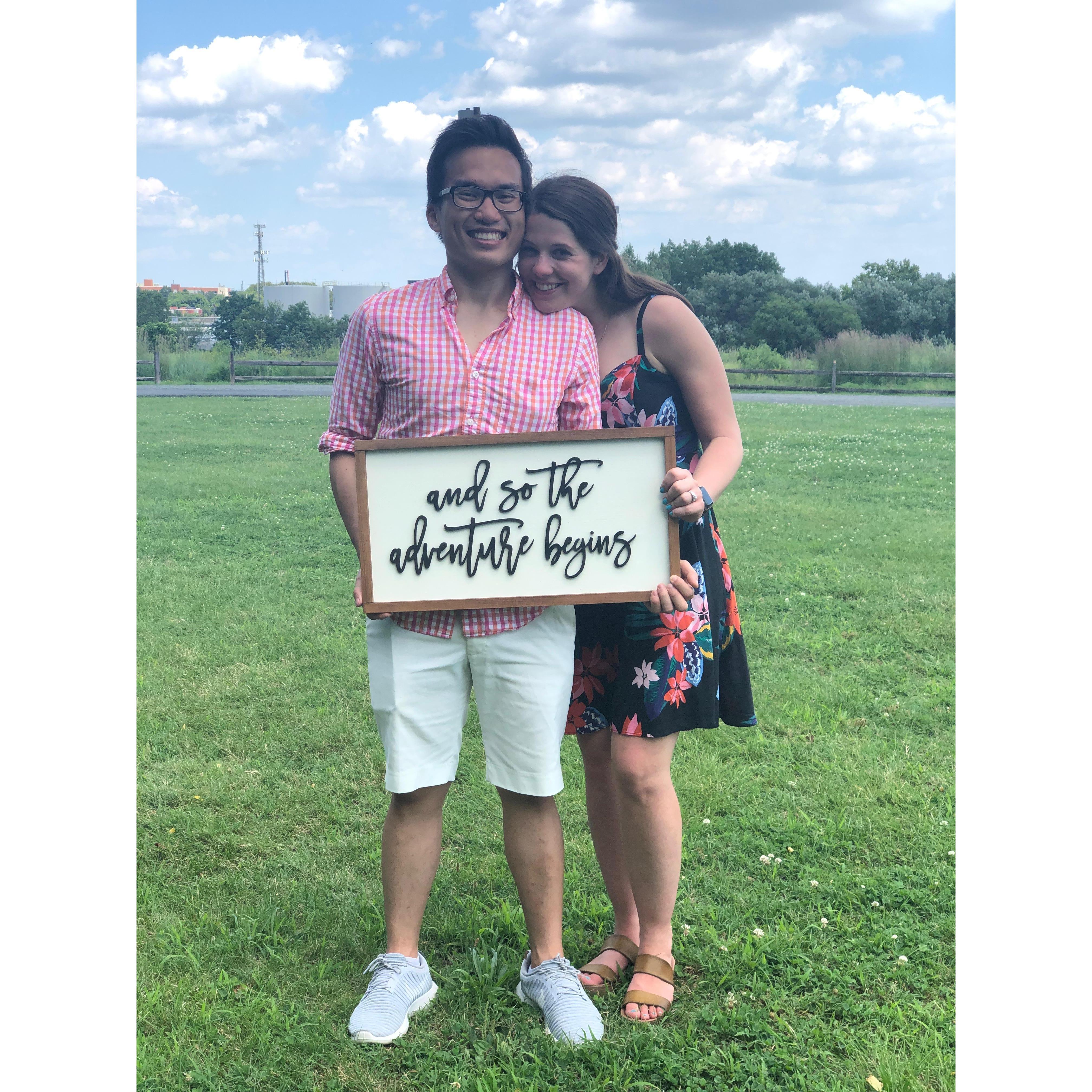 When she said I do @ our favorite Bartram Garden
