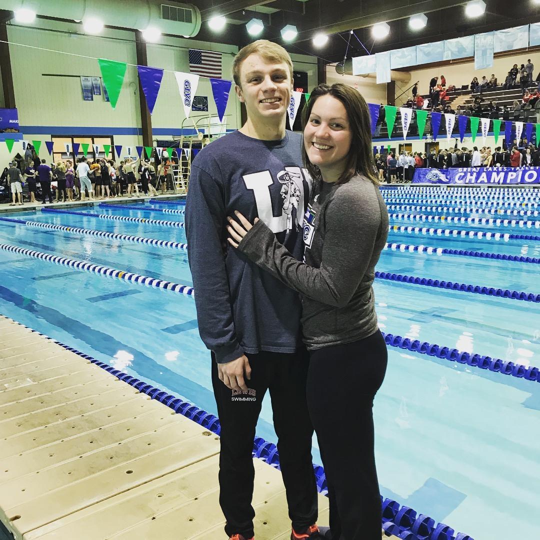 My last meet as a collegiate swimmer