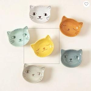Little Cat Snack Dishes - Set of 6 | Plates