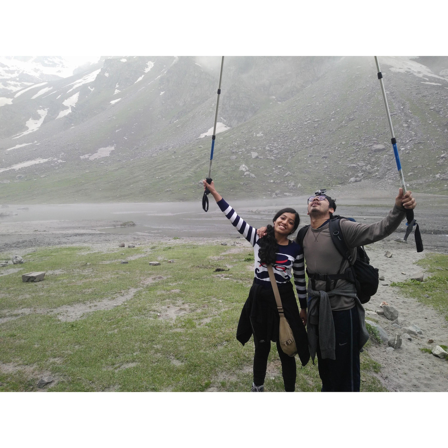 A couple that treks together, stays together 
- Copyrights Sid Shreya