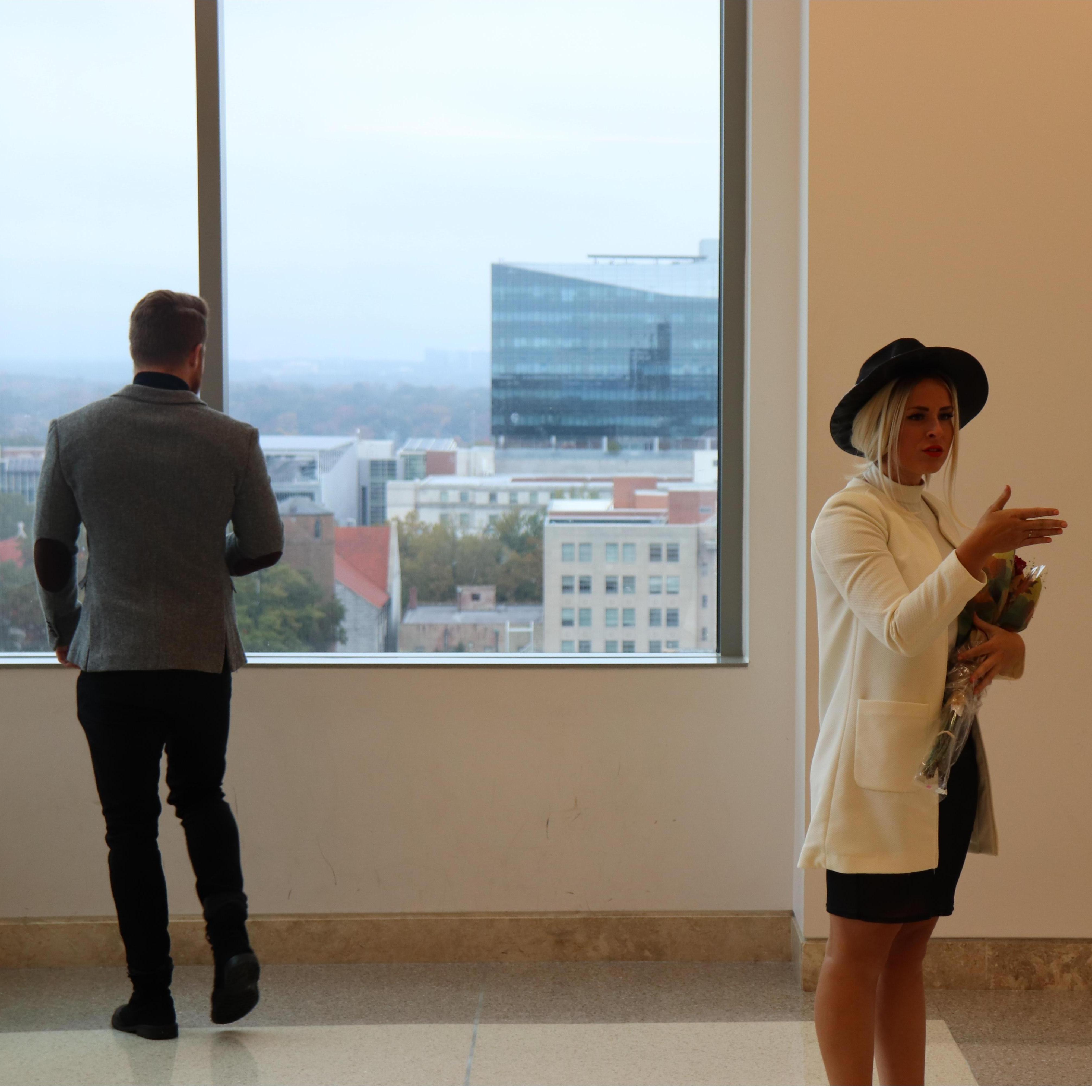 ..And last but not least, one of me in my natural habitat, trying to direct everything, and Joshua off in lala-land. Typical.