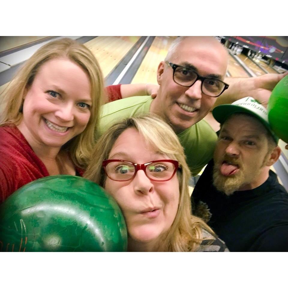Bowling with the Pucketts in Asheville!