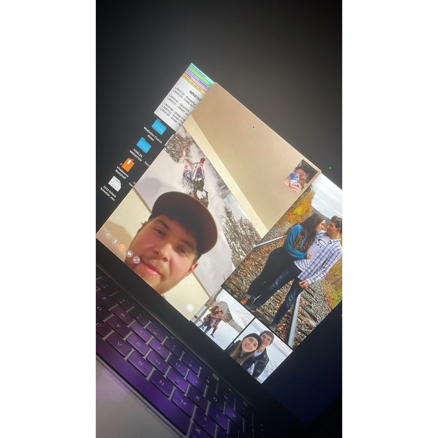 All the facetime calls...