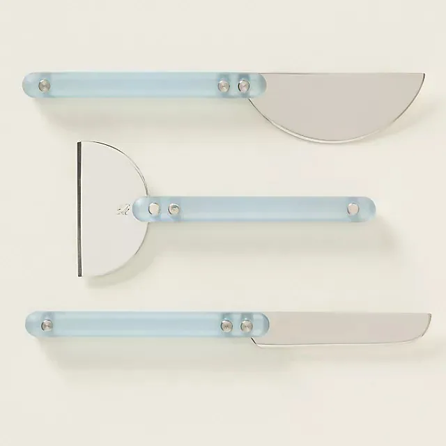 Holcomb Studio Wedge Cheese Knives, Set of 3