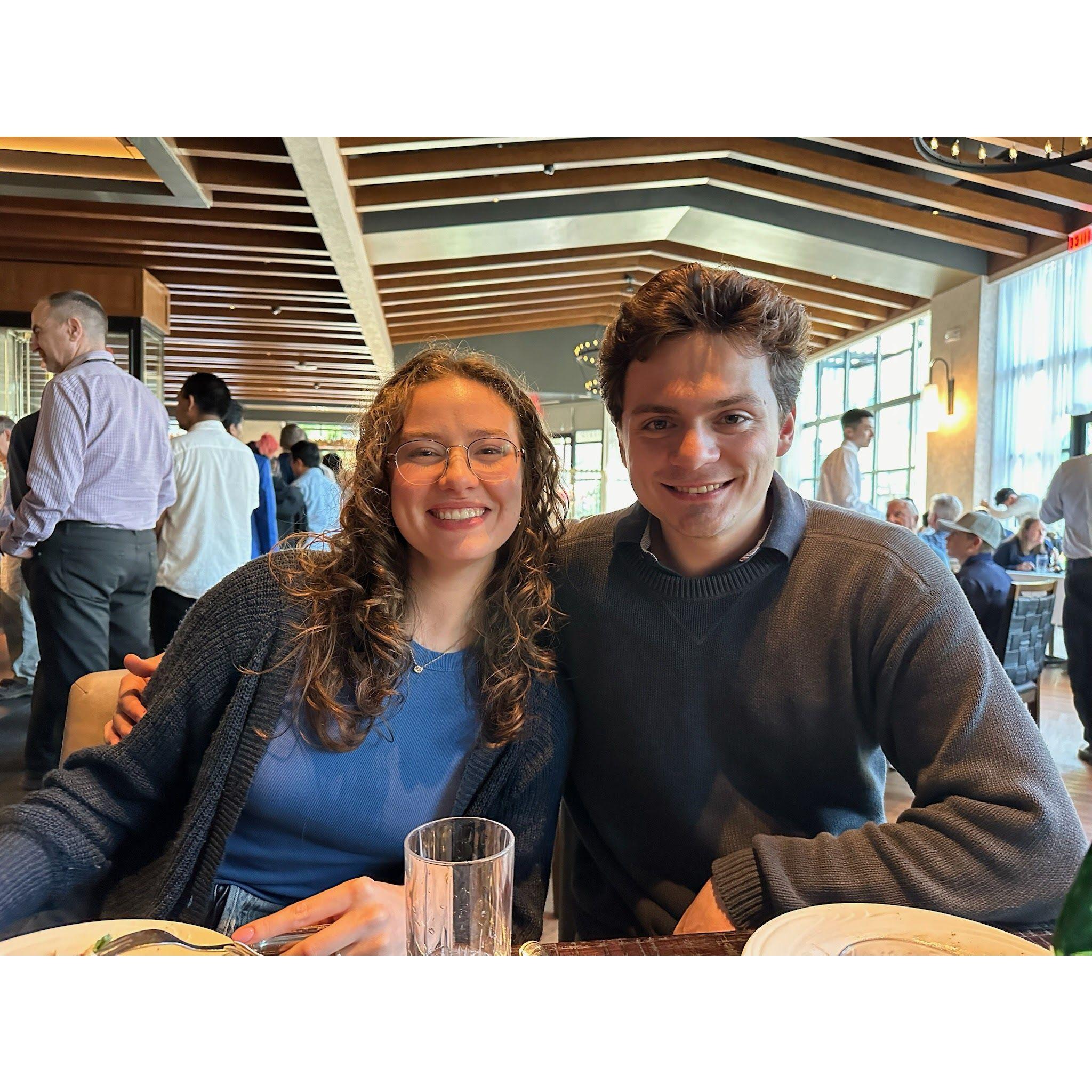 We were celebrating Will's graduation dinner - fun fact about the two of us: we love to eat meat.
