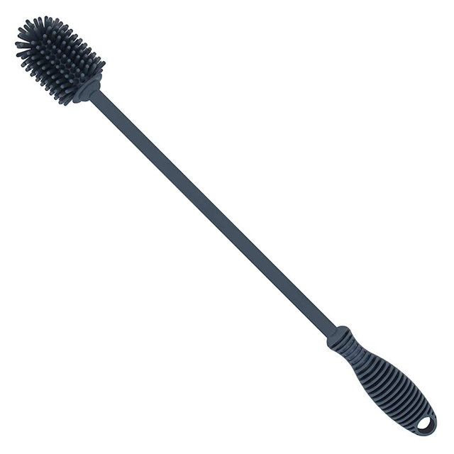 Kitchiny Silicone Bottle Brush | One Brush | 12.5” Water Bottle Brush for your Hydro Flask, Vacuum Sports Bottle, Vase and Glassware | Water Bottle Cleaner Brush for Narrow Neck Containers