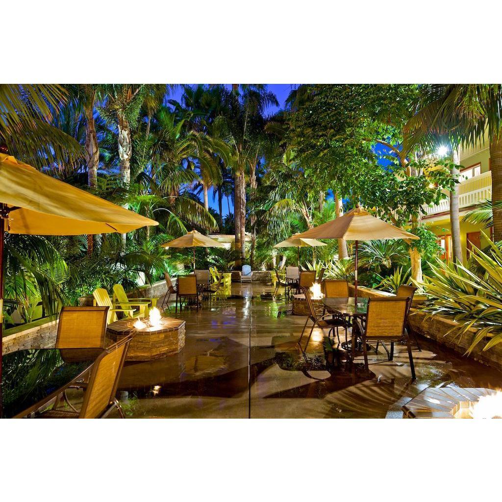 Fire pits at the Ocean Palms Resort