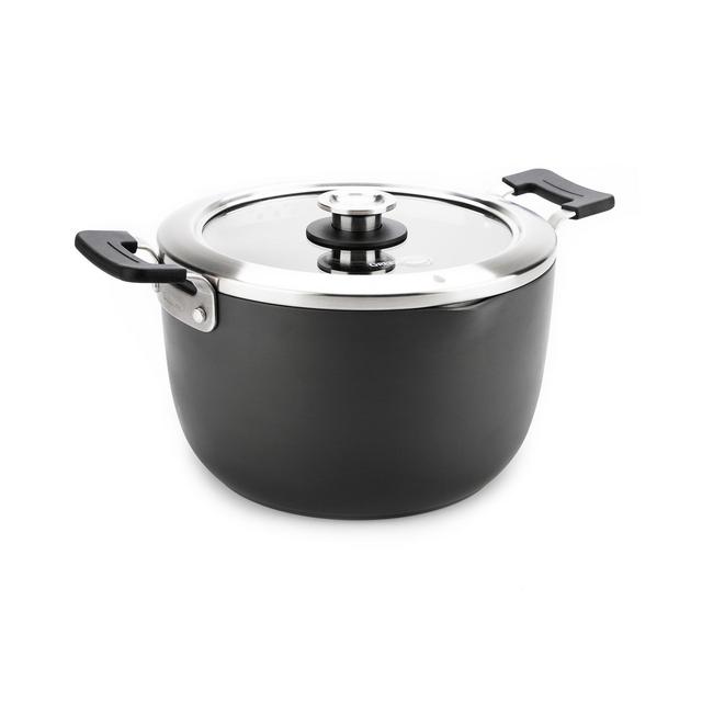 GreenPan Levels 6-Qt. Stackable Ceramic Nonstick Stockpot with Straining Lid