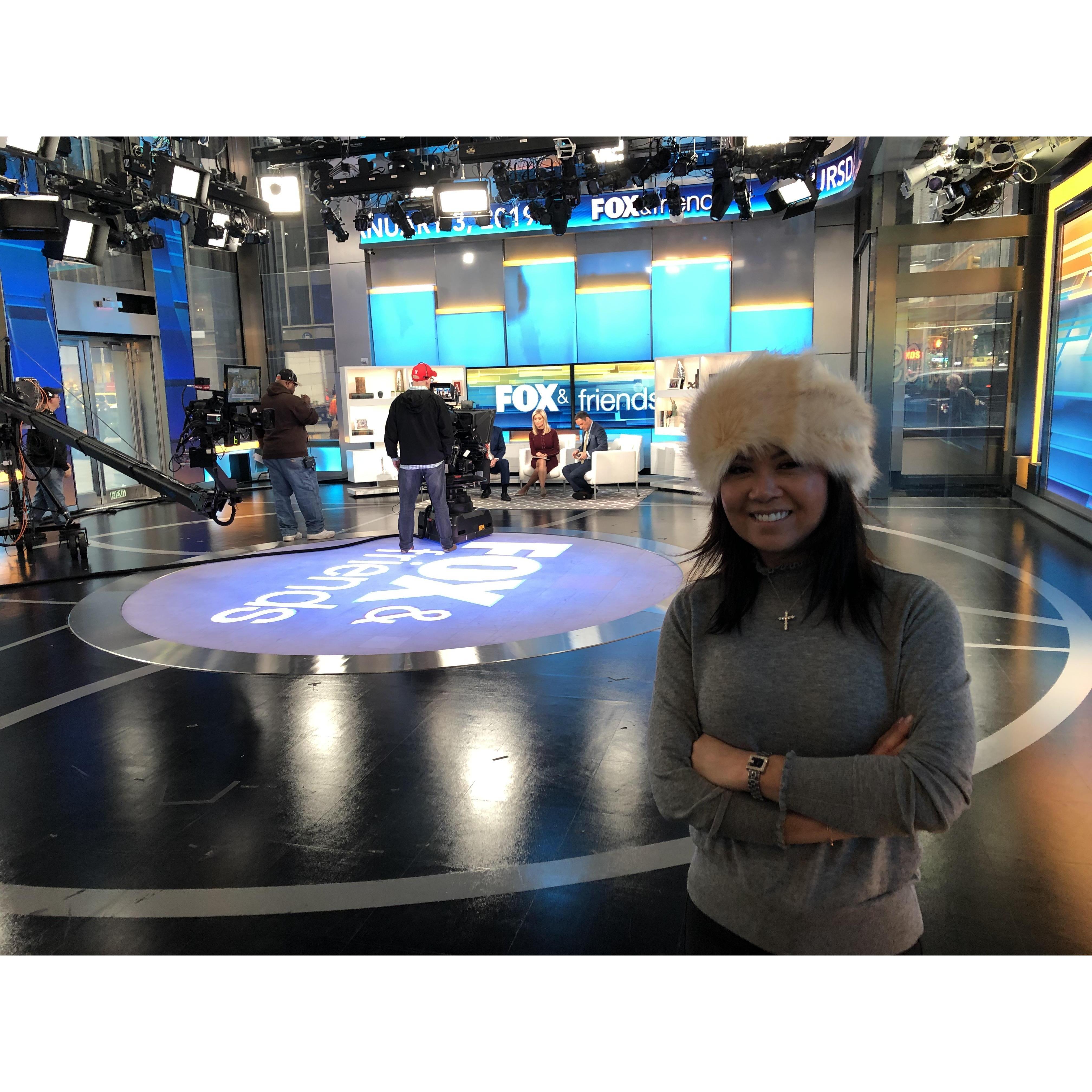 On the set of Fox and Friends
