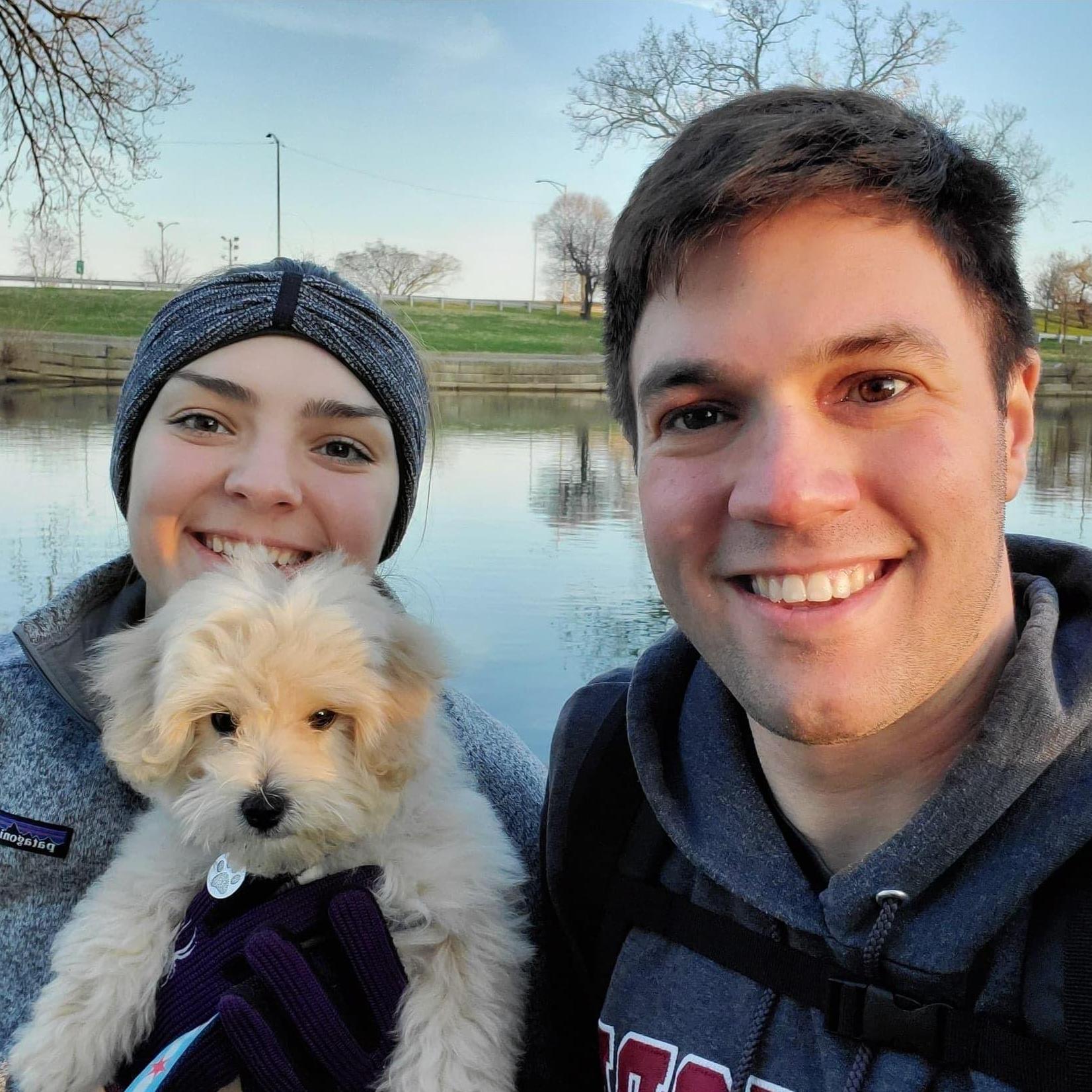 Picnic with our little fluff-ball.