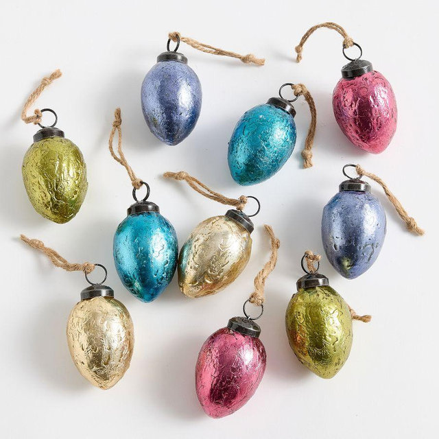 Easter Egg Ornament - Set of 10