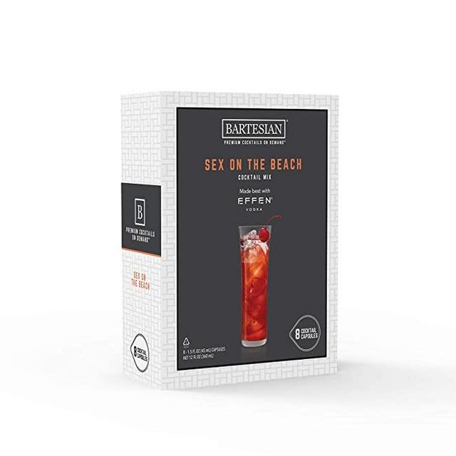 Bartesian Sex on The Beach Cocktail Mixer Capsules, Pack of 8 Cocktail Capsules, for Bartesian Premium Cocktail Maker (55422)