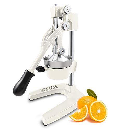 ROVSUN Commercial Grade Citrus Juicer Hand Press Manual Fruit Juicer Juice Squeezer Citrus Orange Lemon Pomegranate (White)