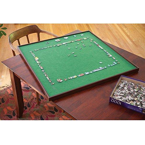Bits and Pieces - Square Jigsaw Puzzle Spinner - Puzzle Accessories- Lazy Susan Puzzle Table Surface Fits 1500 pc Puzzles - Spin Puzzle to Reach Sections You Need