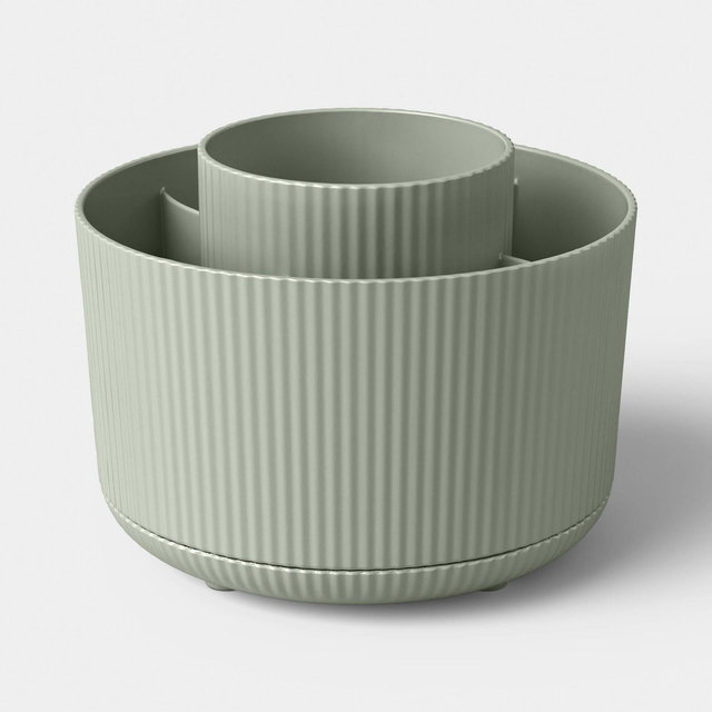 Ribbed Green Spinning Pencil/Pen Divider - Threshold™