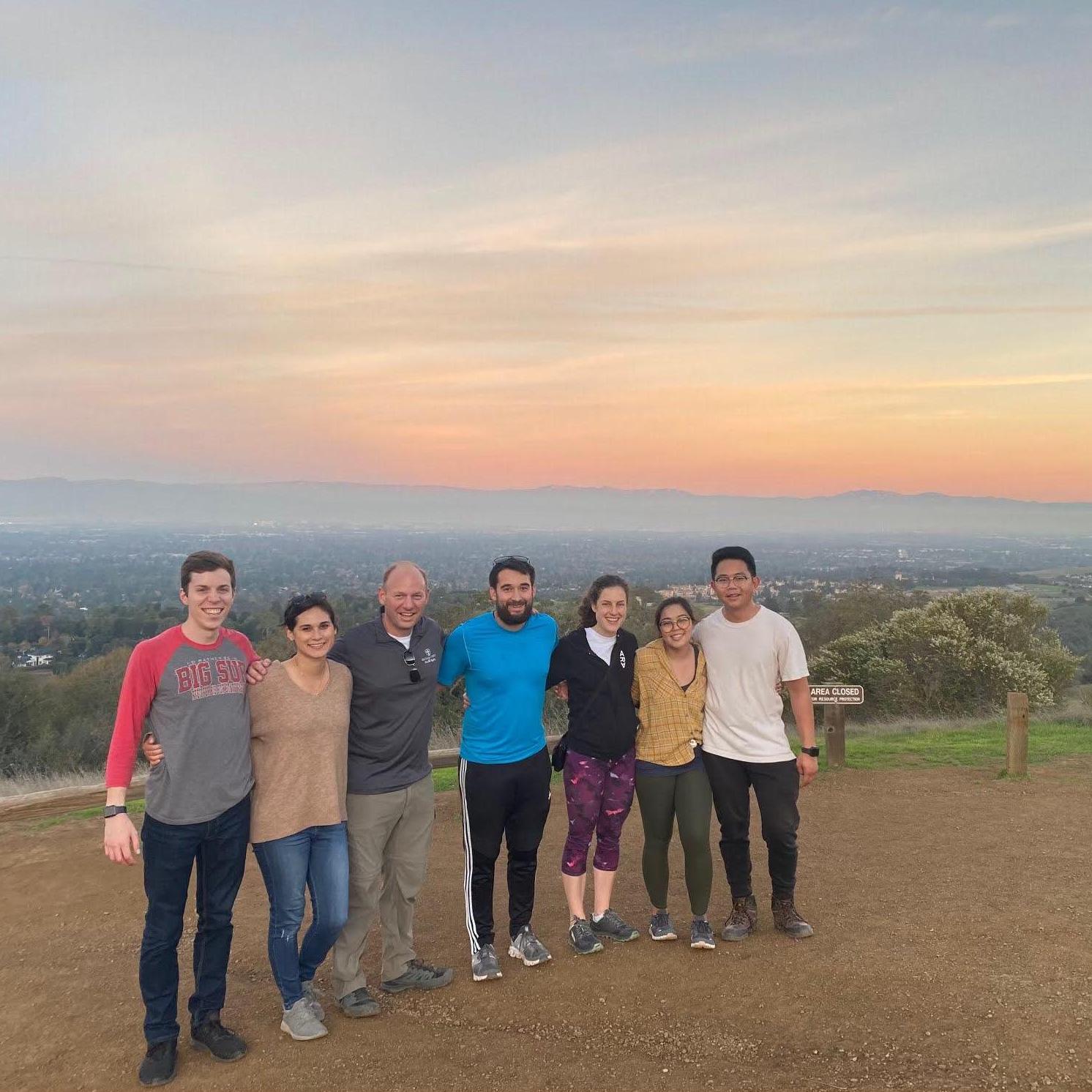 Hiking with Nick's roommates and friends