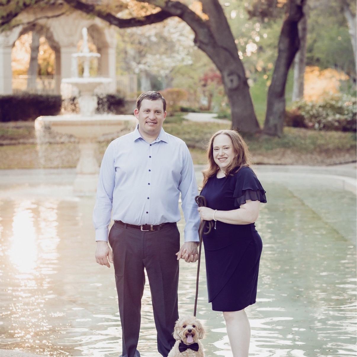 Beau made the engagement photo session bow tie and all!