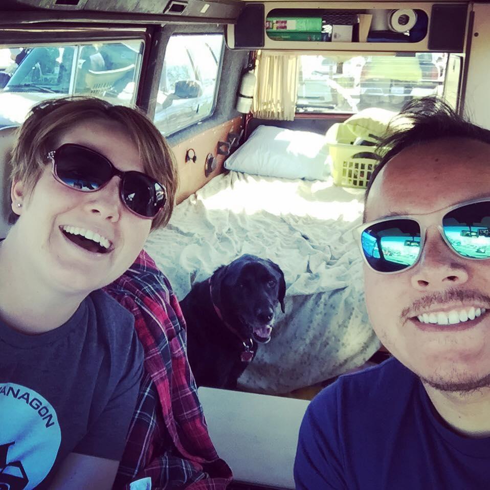 Our first camping trip in our van, Ronnie!