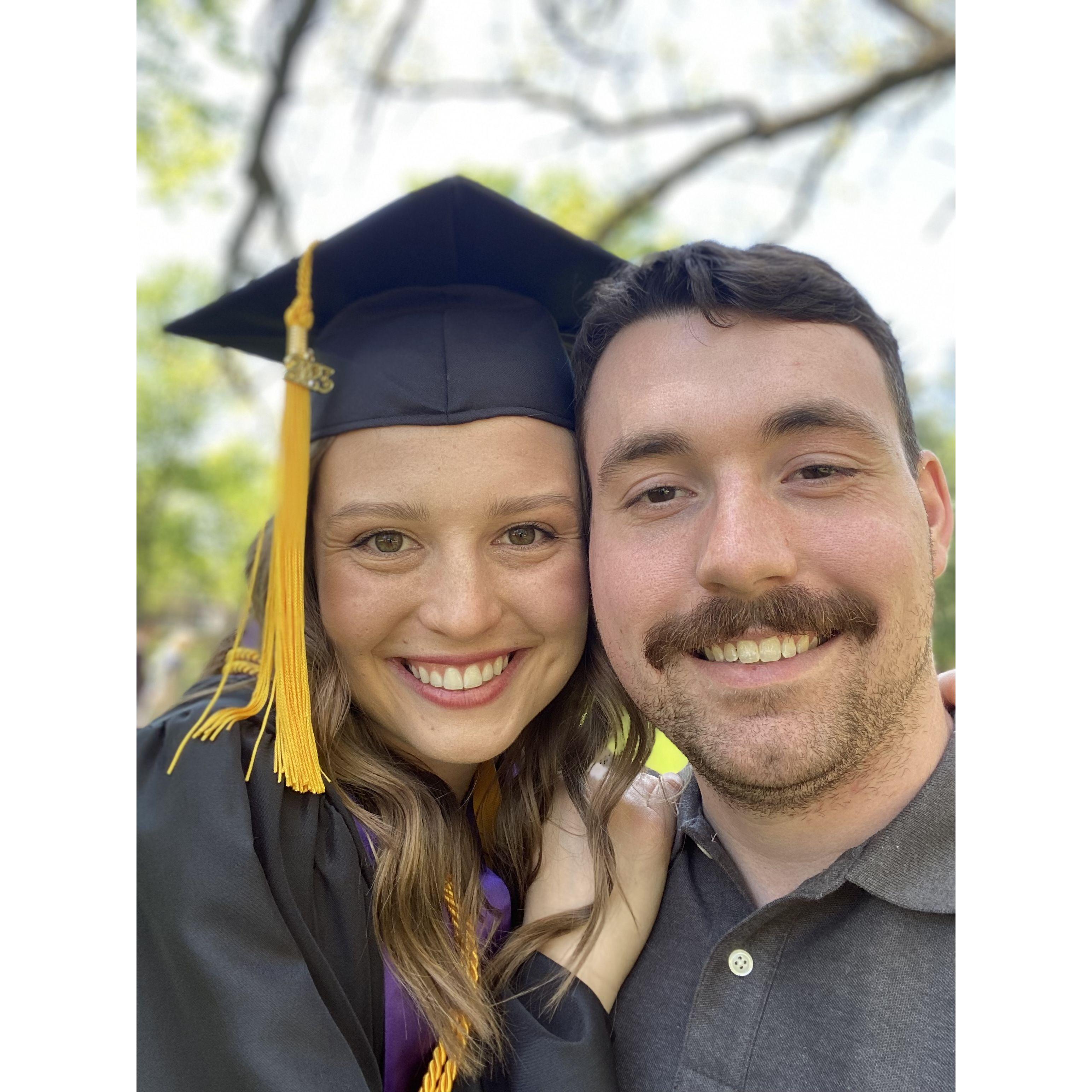 Lauren's double major undergrad Graduation day!