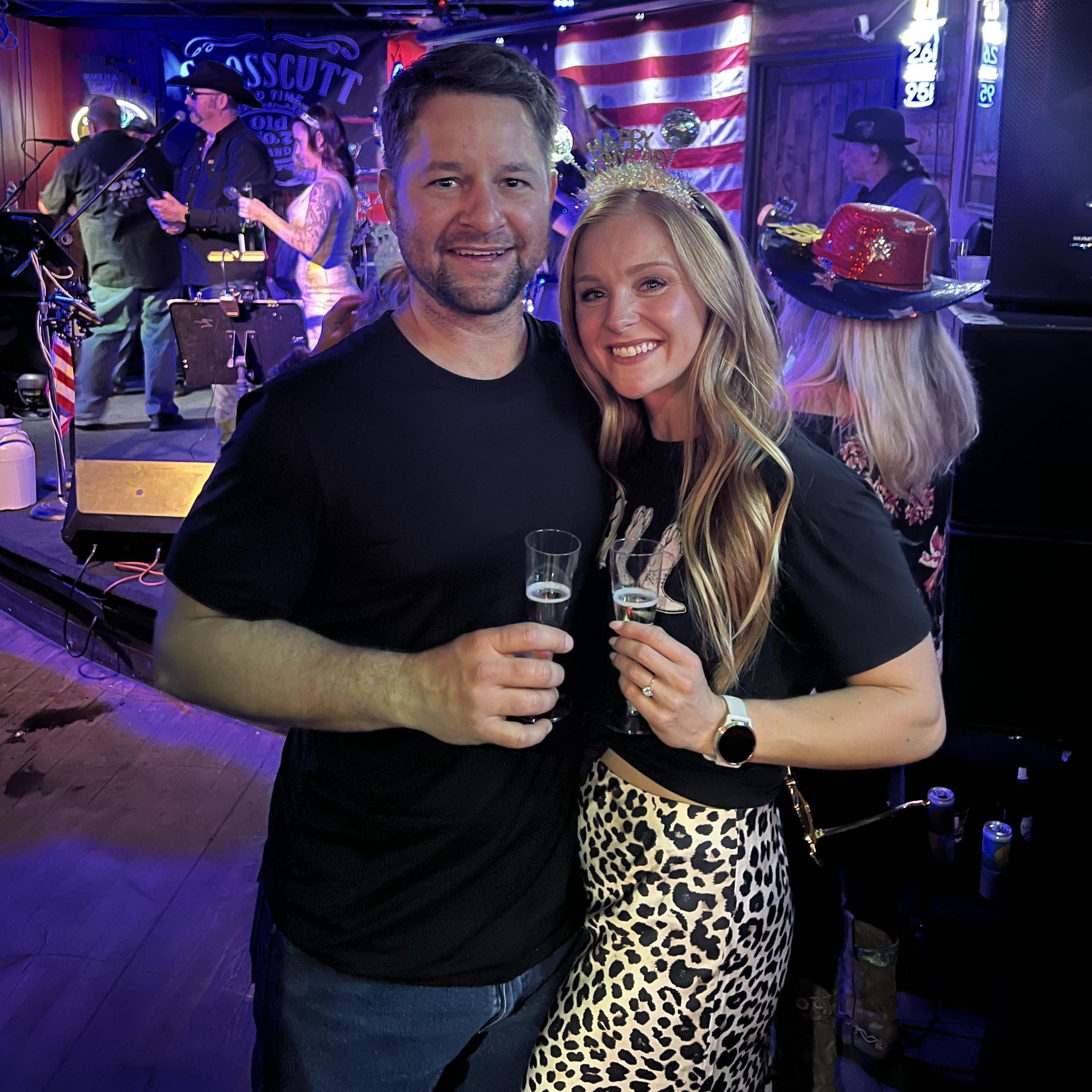Ringing in 2025 together...the year we get married!