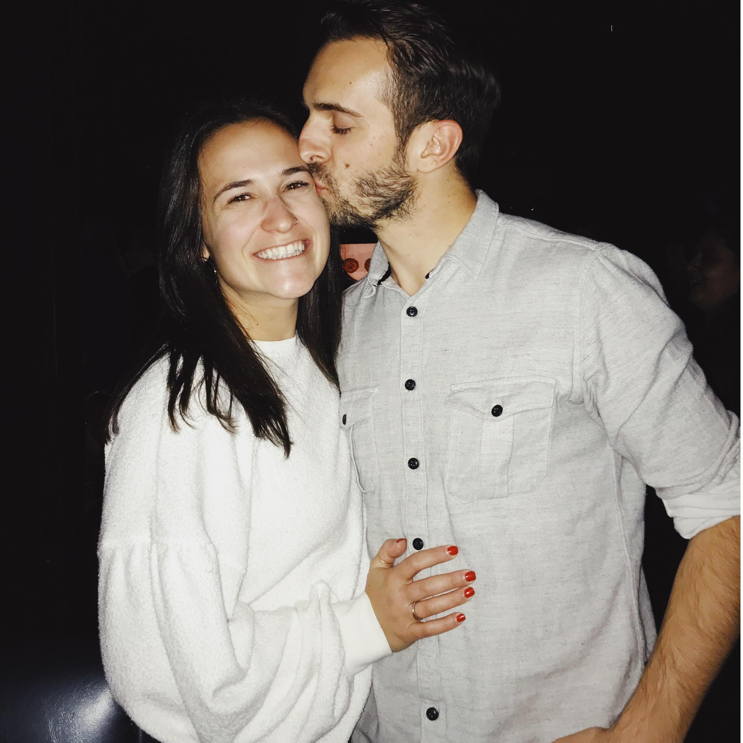 Right before Samy moved to Portland at our Holiday work party in LA!
