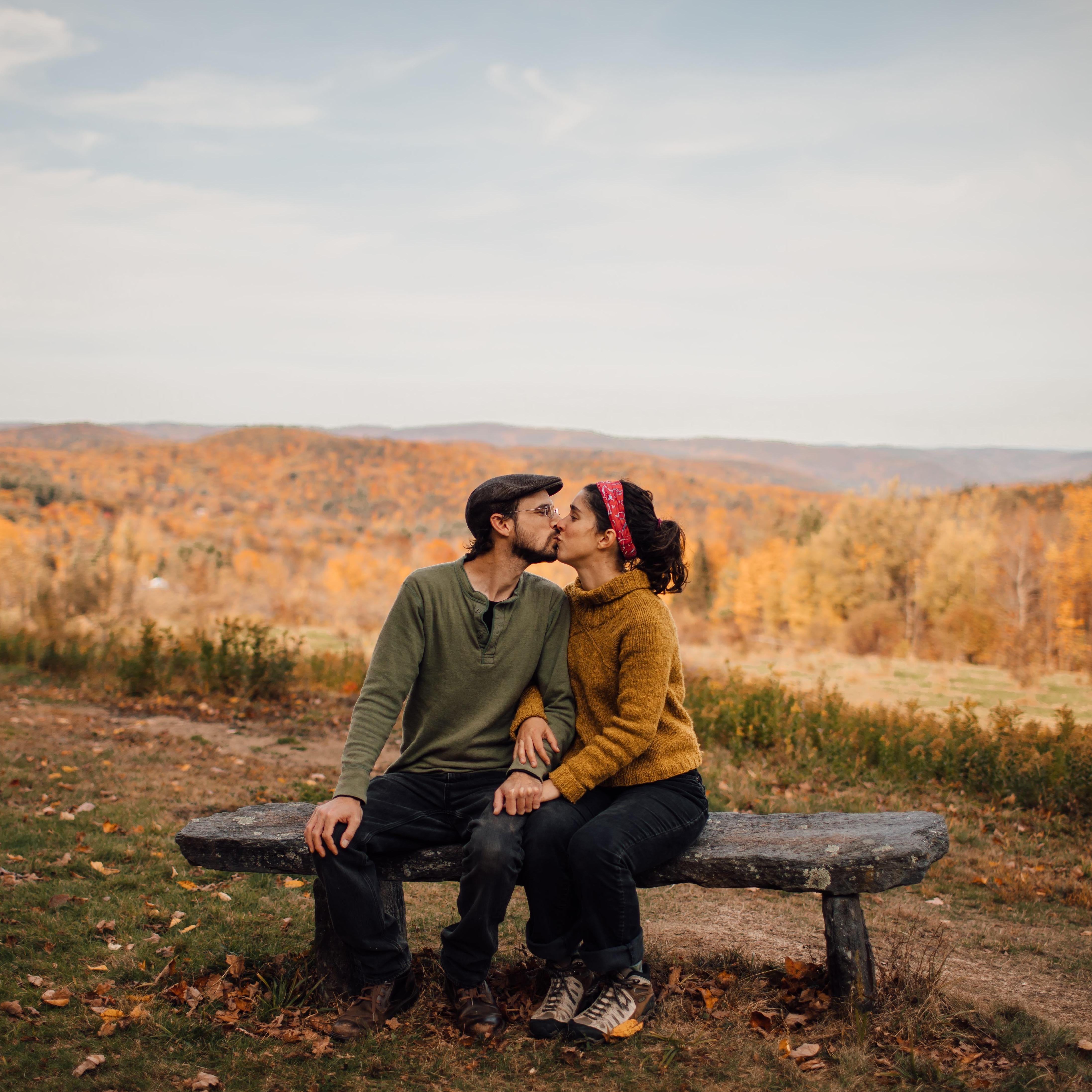 This is our engagement spot! I picked wildflowers we sat on the bench and he knelt in front of me. SPOILER I said yes!