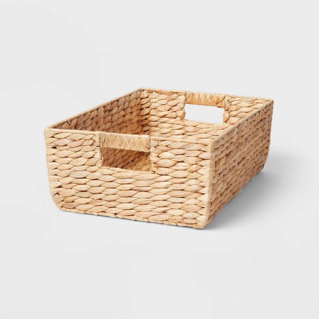 Woven Water Hyacinth Folio Bin - Brightroom™