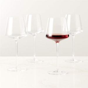 Muse Modern Red Wine Glass Set of 4 | CB2