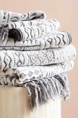 Marcela Towel Collection: Bath Towel/ Grey