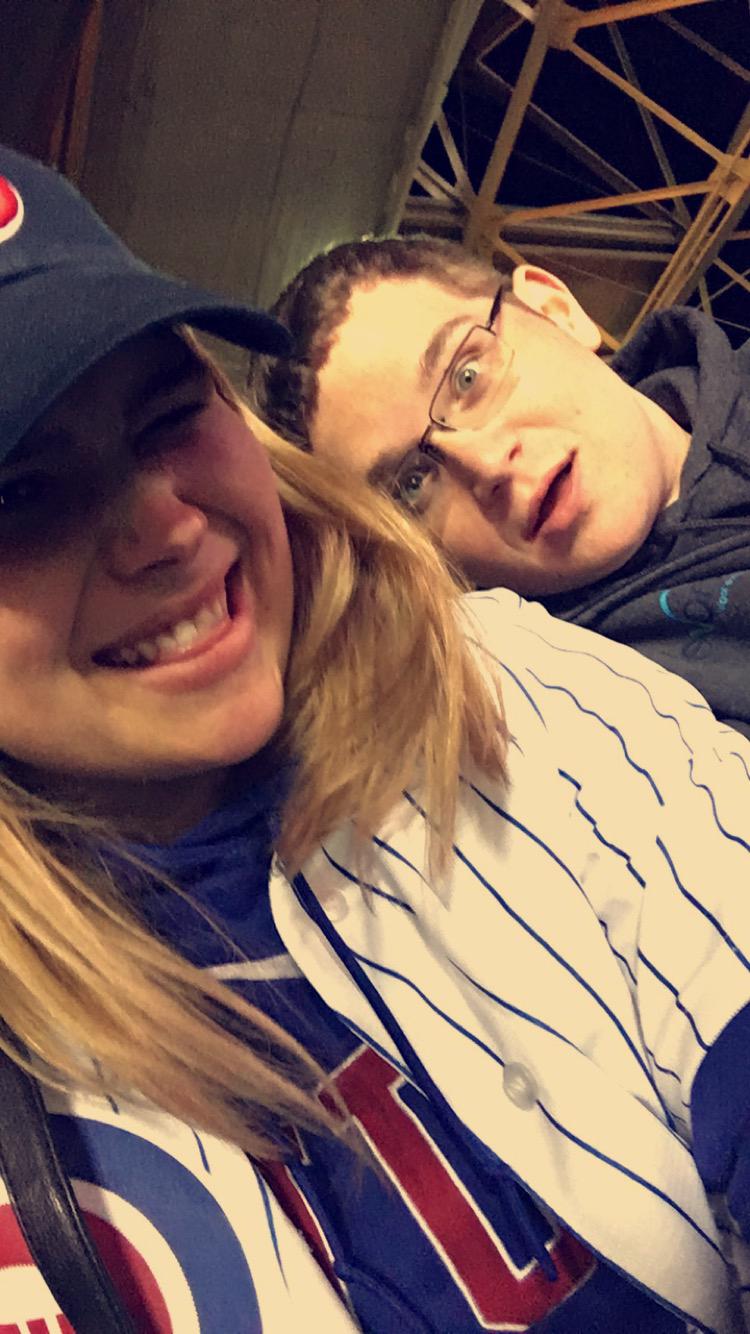 Our first date to Cubs game 5/5/2016