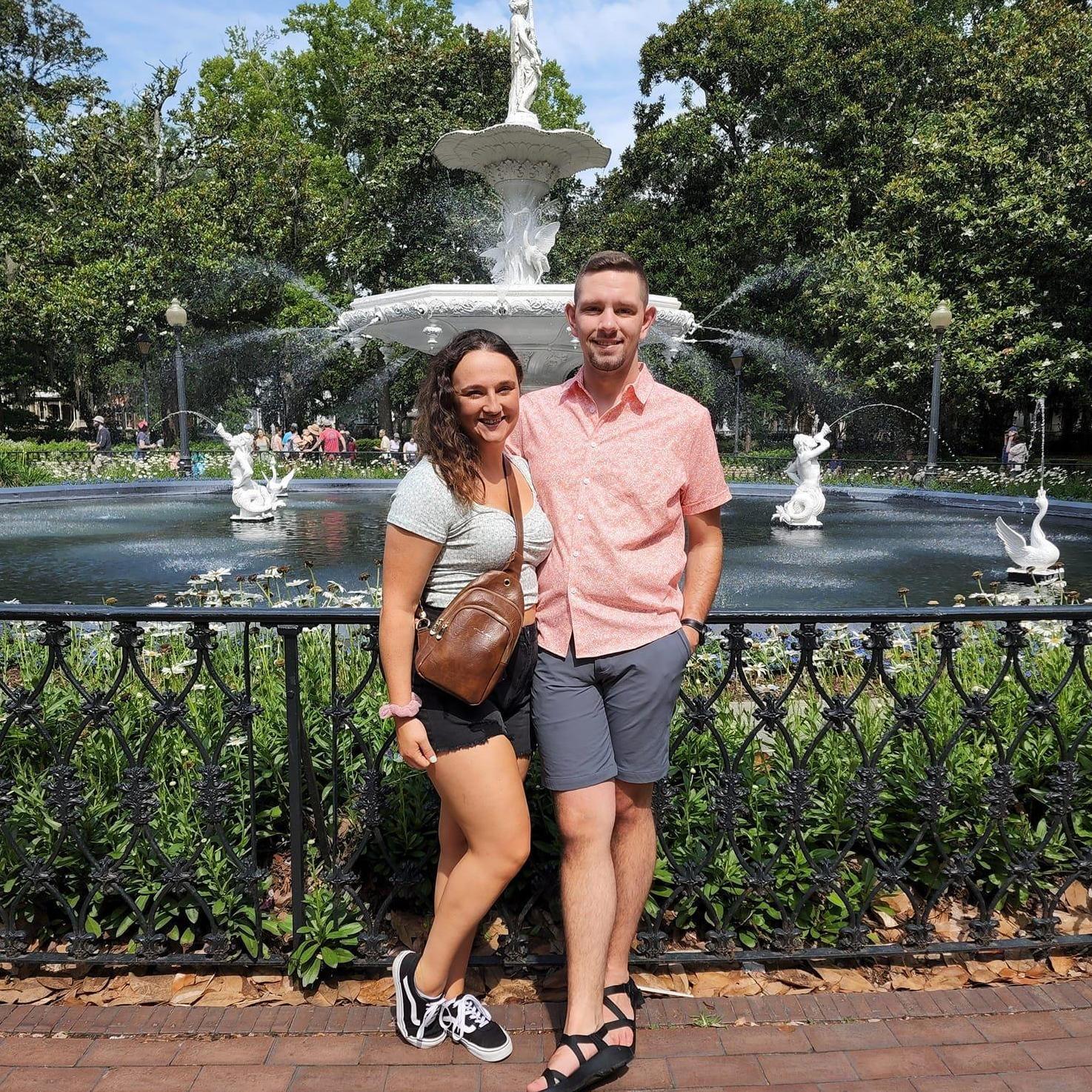 Savannah GA. Our first "vacation" together. Stole some spanish moss and can't wait to go back for more.