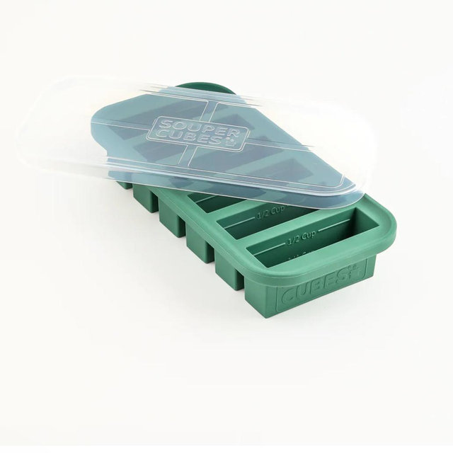 Silicone Freezer Trays, 1/2 Cup (color: kale)