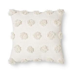 Cream Pom Dot Square Throw Pillow (18"x18") - Nate Berkus™