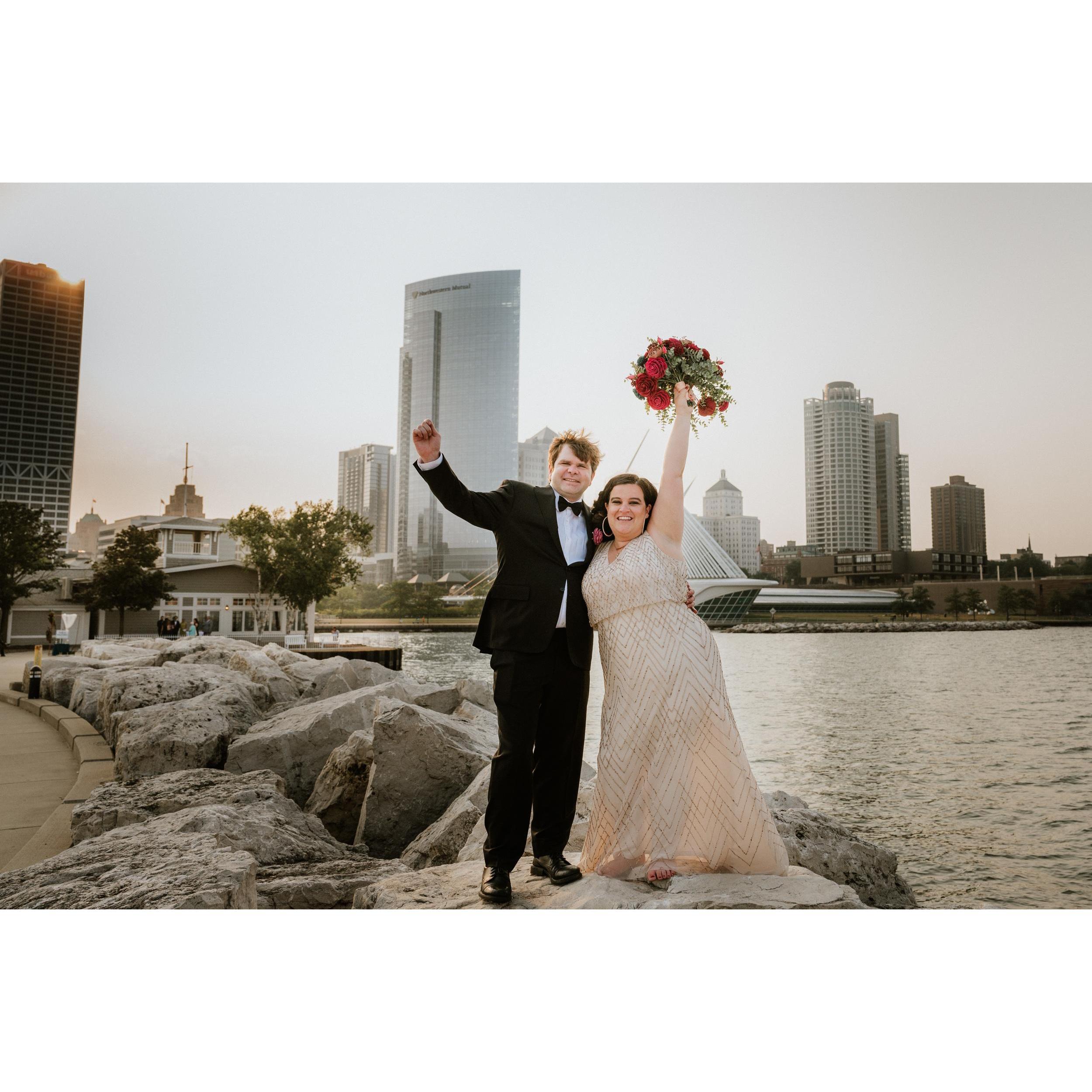 Post Ceremony, Lake Michigan, Milwaukee, WI