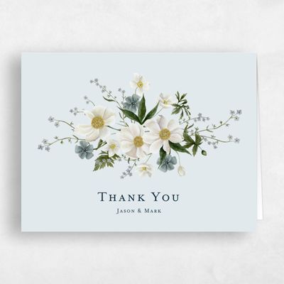 Ice, Blue Wedding Thank You - Winstead Landscape