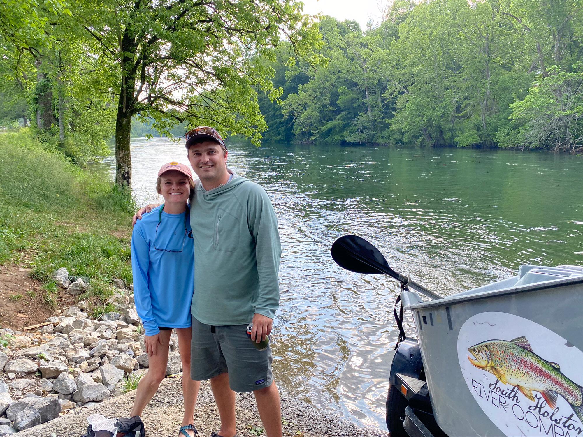 Fishing on the Holsten River in Tennessee