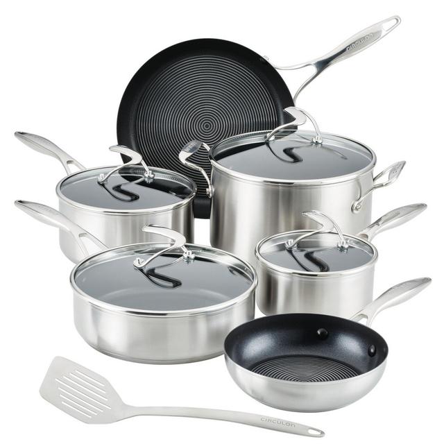 Circulon SteelShield 11-Piece Stainless Steel Non-Stick Cookware Set
