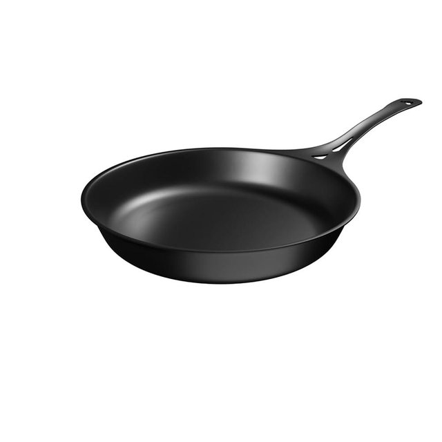 SOLIDTEKNICS 11" Outdoor Skillet – Naturally Seasoned Australian Iron Perfect for Camping Grills Smokers Fire Pit & Campfire Cooking, Lightweight Durable Skillet for BBQs & Outdoor Adventures
